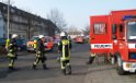 Feuer in leerstehenden Firmengebaeude Koeln Ostheim P36